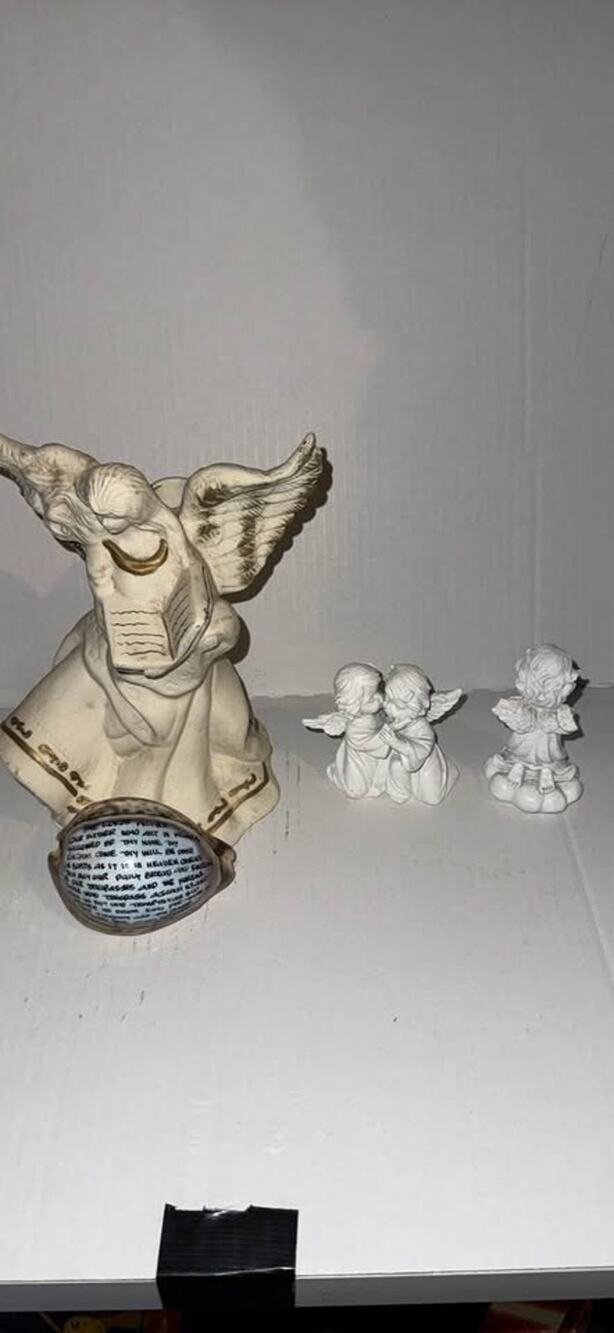 Religious Angel Figurines Set Religious Decor